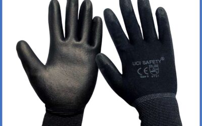 Palm Fit Security Satpam Uci Safety Telapak Tangan dilapisi karet Sarung Tangan Safety Gloves