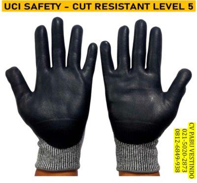 Sarung tangan Nitril Anti Pisau Potong Cut resistant Level 5 Uci Safety - Gambar 2