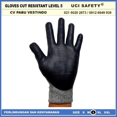 Uci Safety Sarung Tangan Anti Pisau / Anti Potong / Anti Gores - Gambar 3