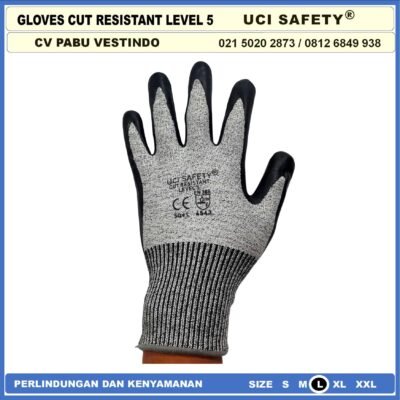 Anti Potong Anti Sayat Cut Resistant safety Gloves Anti Benda Tajam Anti Pisau Potong Anti Gores Hand Gloves - Gambar 7