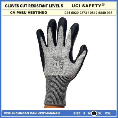 Sarung Tangan Cut Resistant -Safety Gloves Sarung Tangan Anti Pisau - Gambar 3