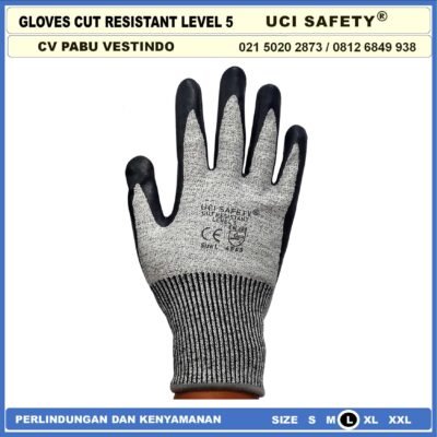 Anti Potong Cut Resistant Anti Benda Tajam Hand Gloves Berkebun - Gambar 2