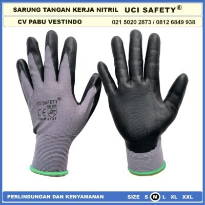 Uci Safety Greasy Mechanical Coating Nitril Industri Nitril Hitam Black Teknik mesin Multi Purpose otomotif - Gambar 6