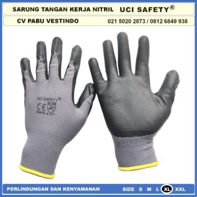 Uci Safety Greasy Mechanical Coating Nitril Industri Nitril Hitam Black Teknik mesin Multi Purpose otomotif - Gambar 8