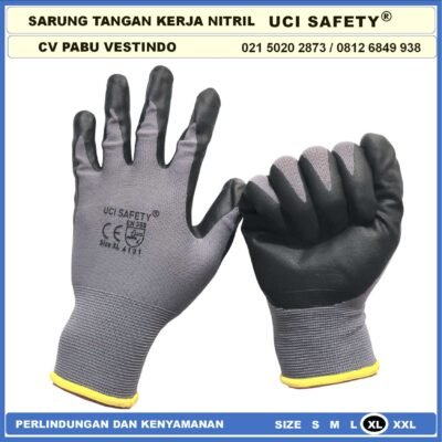 Uci Safety Greasy Mechanical Coating Nitril Industri Nitril Hitam Black Teknik mesin Multi Purpose otomotif - Gambar 9