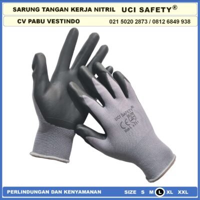 Uci Safety Greasy Mechanical Coating Nitril Industri Nitril Hitam Black Teknik mesin Multi Purpose otomotif