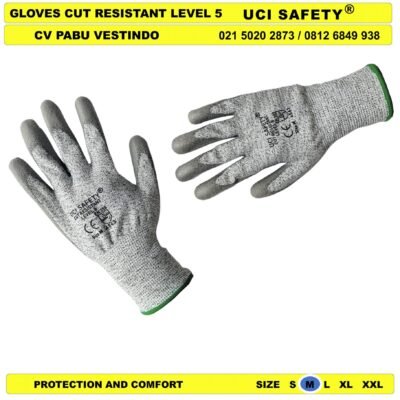 Telapak Tangan Karet Polyurethane Sarung Tangan Glove