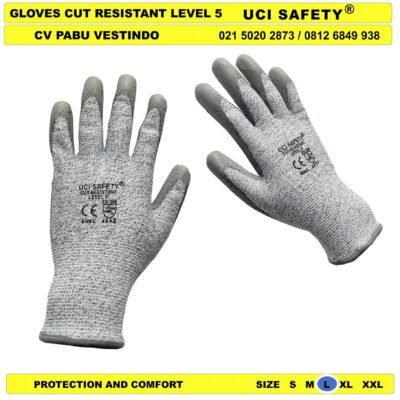 Tebal Anti Potong Berkebun Glove - Gambar 2