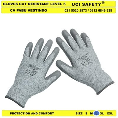 Telapak Tangan Karet Polyurethane Sarung Tangan Glove - Gambar 4