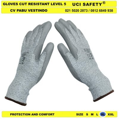 Cut Glove Sarung Tangan Pabrik Safety Kerja Anti Potong Glove