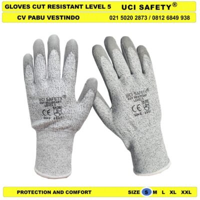 Telapak Tangan Karet Polyurethane Sarung Tangan Industri Glove