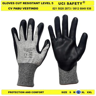 Anti Gores Tukang Hand Gloves Welding Anti Licin bengkel - Gambar 2