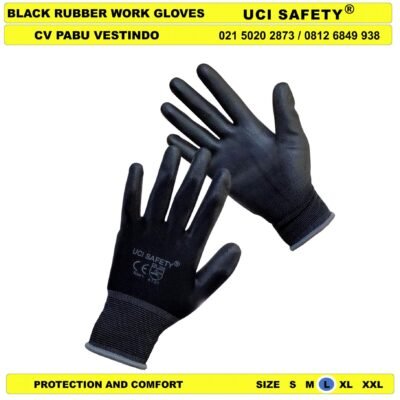 Uci Safety Sarung Tangan Kerja Hand Gloves Security Satpam - Gambar 3