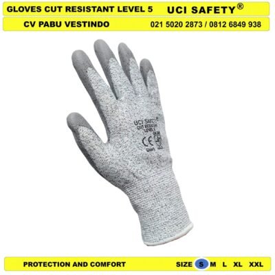dilapisi karet Industri Anti Iris Glove - Gambar 2