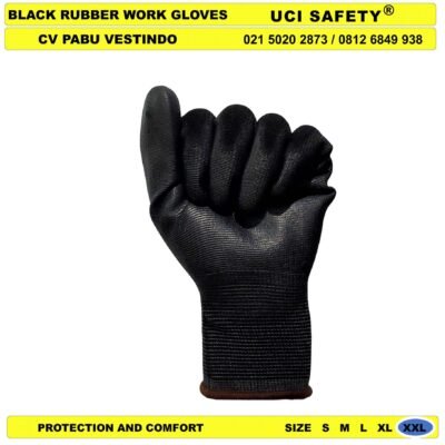 Anti Slip Uci Safety Security Satpam Sarung Tangan Hand Gloves - Gambar 5