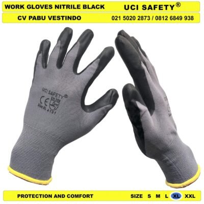 Uci Safety Pertambangan Coating Greasy Hand Glove