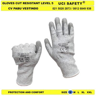 Uci Safety Anti Licin Sarung Tangan Kontruksi Glove
