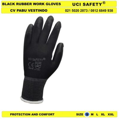 Uci Safety Sarung Tangan Polyurethane Dilapisi Karet Packing