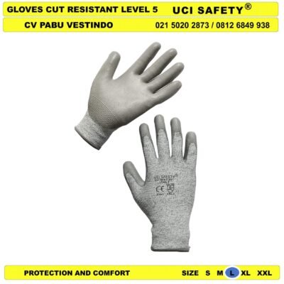 Cut Resistant Level 5 Sarung Tangan Anti Gores Tukang Glove