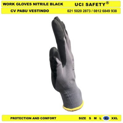 Bagunan Safety Kerja Sarung Tangan Anti Slip Coating - Gambar 4