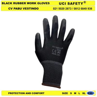 Dilapisi Karet otomotif Mekanik Bengkel Montir Motor Packing Safety Gloves Uci Safety Sarung Tangan - Gambar 3