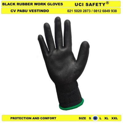 Uci Safety Sarung Tangan Proyek Tukang Bagunan Berkebun Safety Gloves - Gambar 3