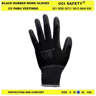 Dilapisi Karet Safety Gloves Uci Safety Kerja Sarung Tangan Palmfit - Gambar 3