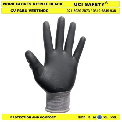 Bagunan Safety Kerja Sarung Tangan Anti Slip Coating - Gambar 3