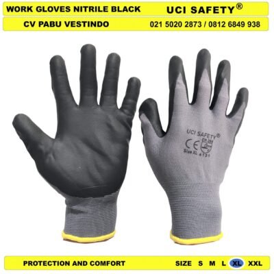 Anti Slip Uci Safety Nitril Mekanik Bengkel - Gambar 2