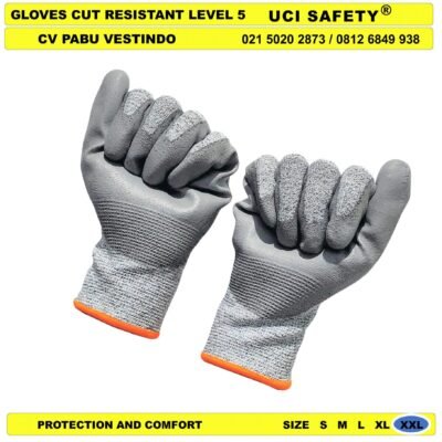 Ukuran S M L XL XXL Pertambangan Berkebun Anti Licin Glove - Gambar 4