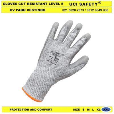 Telapak Tangan Uci Safety Anti Sayat Berkebun Hand Gloves Industri Glove