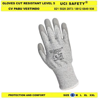 Cut Resistant Level 5 Sarung Tangan Anti Gores Tukang Anti Iris Glove