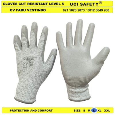Cutting Sarung Tangan Pertambangan Uci Safety Glove