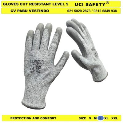 Telapak Tangan Sarung Tangan Hppe Anti Slip Glove