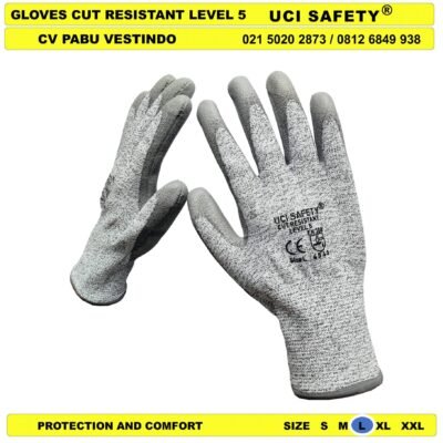 Cut Glove Sarung Tangan Pabrik Safety Kerja Glove