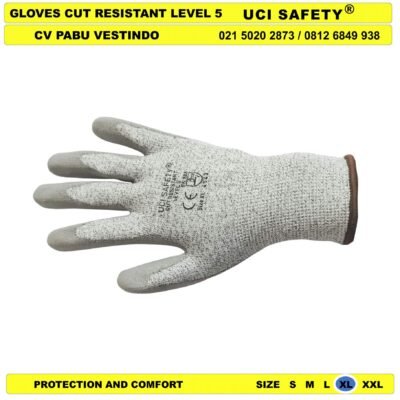 Anti Iris Sarung Tangan En 388 4543 Anti Benda Tajam Welding Glove - Gambar 3