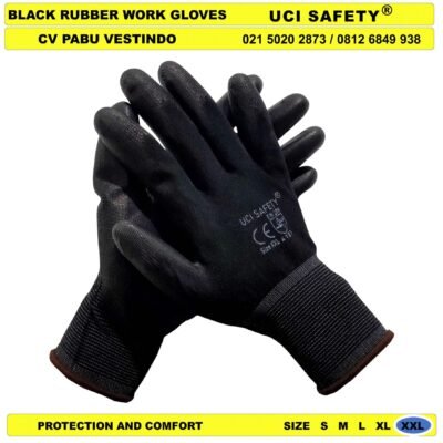 Uci Safety Berkebun Pengaman kerja PU Karet Palm Fit - Gambar 4