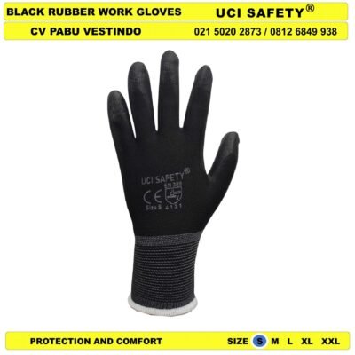 Sarung Tangan Polyurethane PU Bahan Nylon Polyester Coating Karet Hand Gloves - Gambar 5