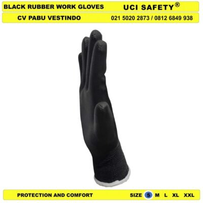 Berkebun Uci Safety Bahan Nylon Polyester Anti Slip Proyek Tukang Bagunan Sarung Tangan
