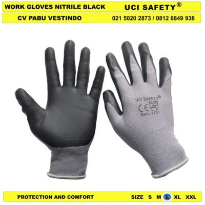 Sarung Tangan safety Gloves Pengaman kerja k3 Hse Safety Kerja Kerja - Gambar 2