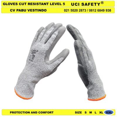 Telapak Tangan Uci Safety Anti Sayat Berkebun Glove - Gambar 4