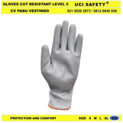 Anti Gores Tukang Safety Kerja Pertambangan Glove - Gambar 5