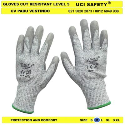 Welding Safety Kerja Pisau Anti Slip Anti Sayat Glove
