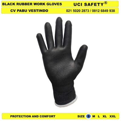 Uci Safety Anti Slip Coating Karet Proyek Tukang Bagunan Palm Fit Sarung Tangan