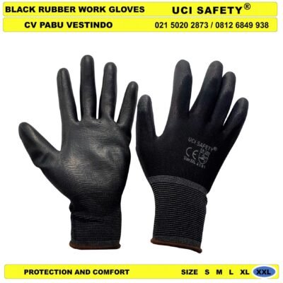 Berkebun PU Palmfit Uci Safety Proyek Tukang Bagunan Sarung Tangan - Gambar 2