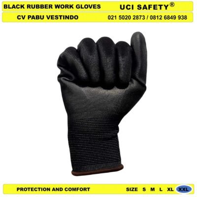 Security Satpam Sarung Tangan Uci Safety PU Bahan Nylon Polyester - Gambar 5