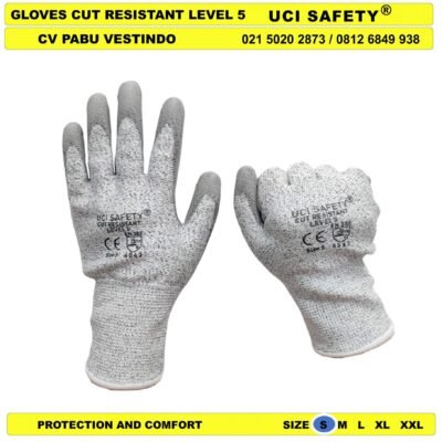 Anti Gores Pabrik Anti Iris Hppe Glove - Gambar 2