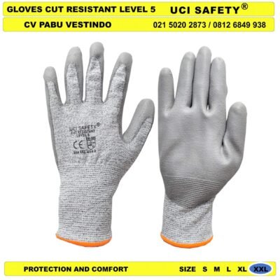Tukang Pengaman kerja Cutting Ukuran S M L XL XXL Glove
