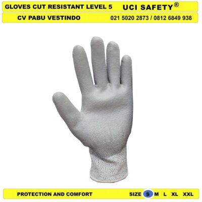 dilapisi karet Pisau Anti Slip Anti Potong Berkebun Hand Gloves Glove - Gambar 3