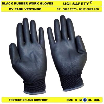 Bahan Nylon Polyester Packing Security Satpam Dilapisi Karet Uci Safety - Gambar 2